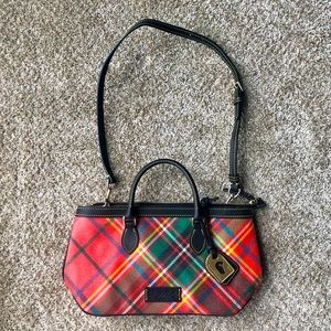Tartan Plaid Dooney and Bourke Satchel Bag